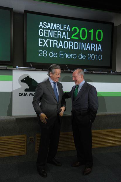 En enero de 2010 fue designado presidente de Caja Madrid por unanimidad del Consejo de Administración. Rato sustituyó a Miguel y fue el encargado de pilotar la transformación de caja de ahorros a banco así como de su salida a Bolsa.