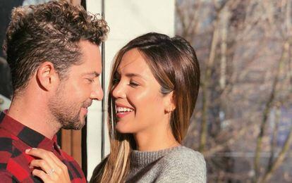 David Bisbal y Rosana Zanetti, en una fotografía de Instagram