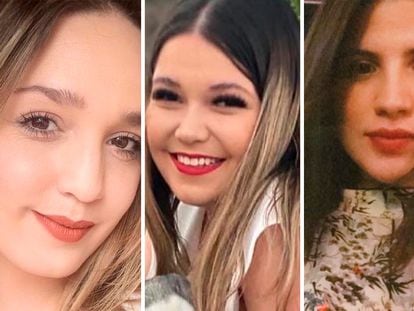 Las tres mujeres desaparecidas en Colotlán: Daniela Márquez, Viviana Márquez y Paola Vargas.