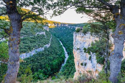 El río Ebro, a su paso por el parque natural Hoces del Alto Ebro y Rudrón, en Burgos.