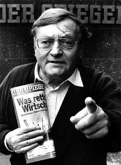 Rudolf Augstein, fundador y editor de <i>Der Spiegel,</i> en 1993.