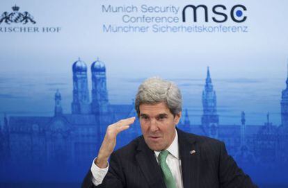 John Kerry, en la conferencia de seguridad de M&uacute;nich. 