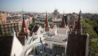 Vista desde la torre principal de la Casa de les Punxes.