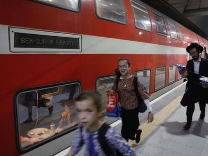 Estación del nuevo servicio en el aeropuerto de Ben Gurion.
 