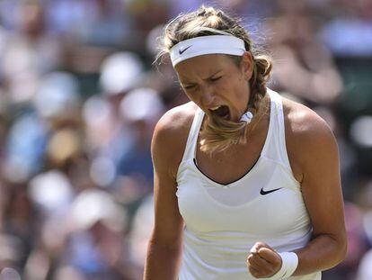 Azarenka, durante el pasado torneo de Wimbledon.