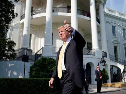 El presidente de Estados Unidos, Donald Trump, en la Casa Blanca. 