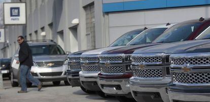 Veh&iacute;culos Chevrolet, de GM, en Detroit, el pasado abril.