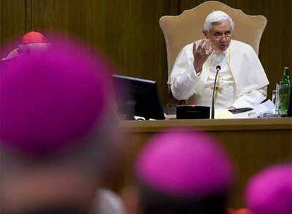 El Papa, ayer en la apertura del XII Sínodo de Obispos en Roma.