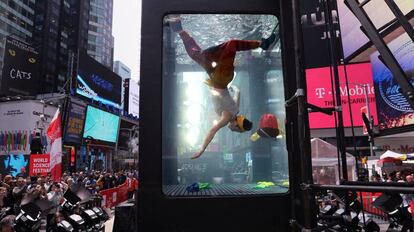 Evento por el cambio climático en la plaza de Times Square