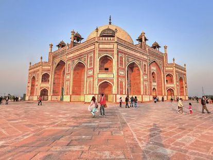 Exterior del complejo de la tumba de Humayun, en Nueva Delhi. 