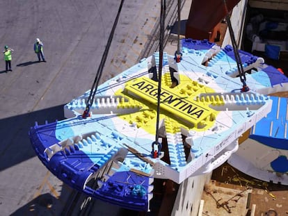 Tuneladora Argentina, utilizada para el soterramiento del tren Sarmiento en Buenos Aires.