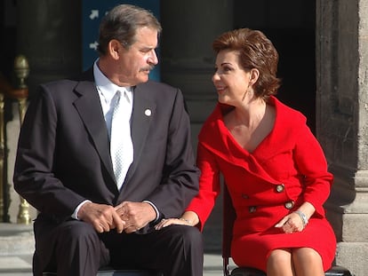 Vicente Fox Quesada, presidente de la República, y Marta Sahagún de Fox