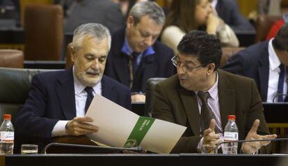 Gri&ntilde;&aacute;n y Valderas, en el Parlamento andaluz.