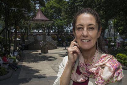 Claudia Sheinbaum, delegada de Tlalpan, al sur de la Ciudad de México.