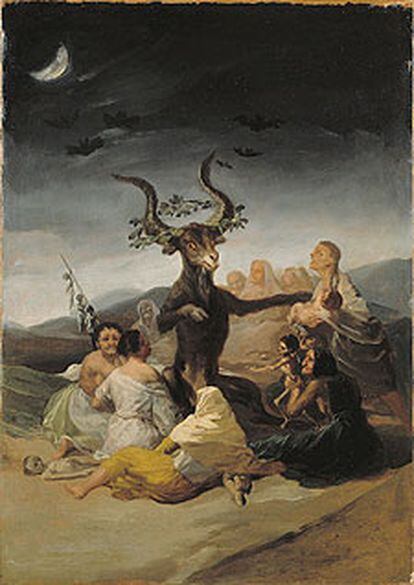<i>El aquelarre,</i> de Francisco de Goya, que se expone en A Coruña.