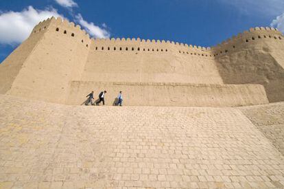 Las murallas de la ciudad de Khiva, en Uzbekist&aacute;n.
