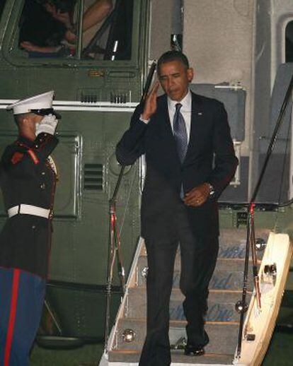 Obama regresa del G20 a Washington.