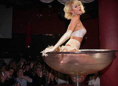 Paris Hilton, durante su fiesta de cumpleaños el padaso mes de febrero