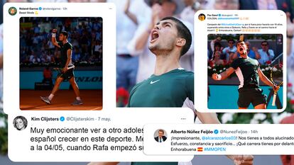 De Gasol a Djokovic: las felicitaciones a Alcaraz por su triunfo en Madrid  