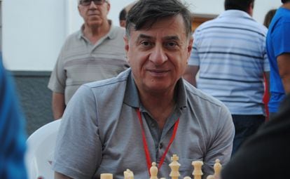 Ljubomir Ljubójevic, durante el Campeonato de España Relámpago, que jugó como invitado, en Linares 2014