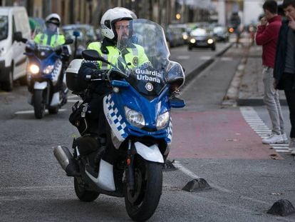 Una patrulla de la Guardia Urbana en Barcelona.