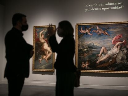'El rapto de Ganimedes' y 'El rapto de Europa', las dos pintadas por Rubens, que se pueden ver en la exposición de CaixaForum.