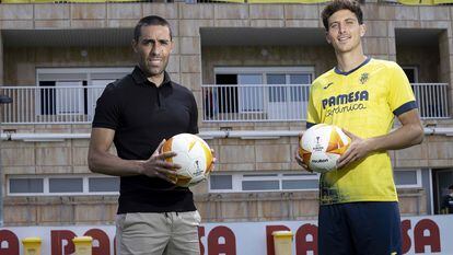 Bruno y Pau, la semana pasada en la ciudad deportiva del Villarreal. / ÁNGEL SÁNCHEZ