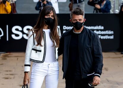 Rachel Valdés y Alejandro Sanz, en San Sebastián el pasado septiembre.