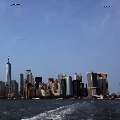 Vista de Nueva York desde el ferry de Staten Island, el 23 de mayo 2023.