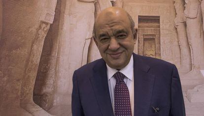 El ministro de Turismo de Egipto, Mohamed Yehia Rashed, en la Feria Internacional de Turismo (FITUR), este jueves en Madrid.