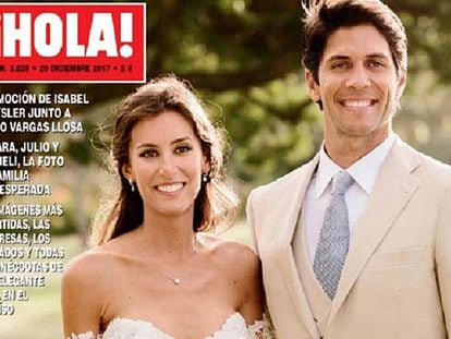 Portada de la exclusiva de &iexcl;Hola!, de la boda de Ana Boyer y Fernando Verdasco.