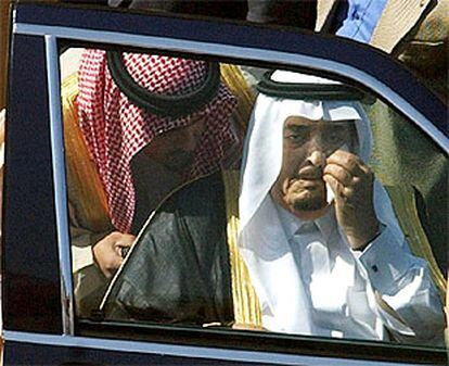 El rey Fahd de Arabia Saudí, el pasado 13 de agosto, día en que viajó a Marbella desde Suiza.