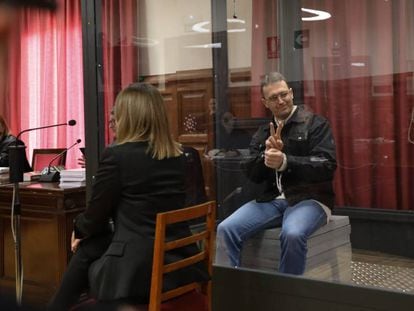 Norbert Feher en la Audiencia de Teruel durante el juicio de este martes.