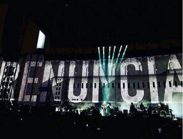Una de las imágenes proyectadas durante el concierto.