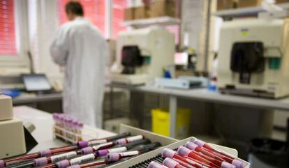 Aspecto del laboratorio antidopaje de Lausana.