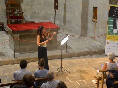 Lina Tur Bonet en un momento de su concierto.