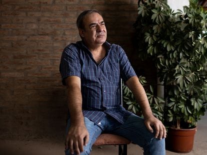 José Luis San Martín Ramírez, que denuncia abusos de un claretiano en Chile, el pasado 1 de marzo en Catemu (Chile).