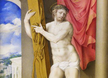 'Cristo Resucitado', miniatura de Giulio Clovio, de 1550. 
