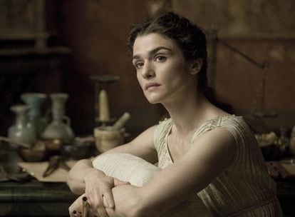 Rachel Weisz, que encarna a Hypatia en la película <i>Ágora. </i>