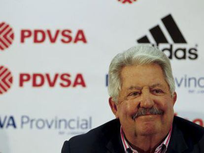 El presidente de la Federación Venezolana de Fútbol en 2012.
