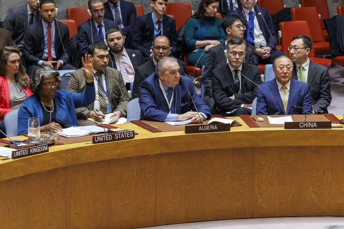 Russia and China veto draft US ceasefire resolution linked to release of Gaza hostages