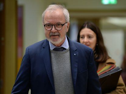 Werner Hoyer, presidente del BEI, en enero.