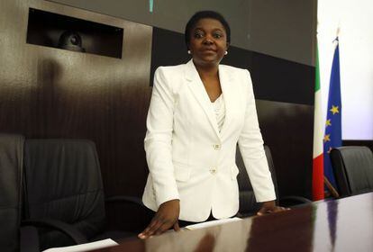 La ministra de integración italiana, Cécile Kyenge