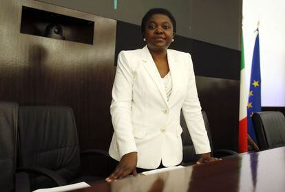 La ministra de integraci&oacute;n italiana, C&eacute;cile Kyenge  