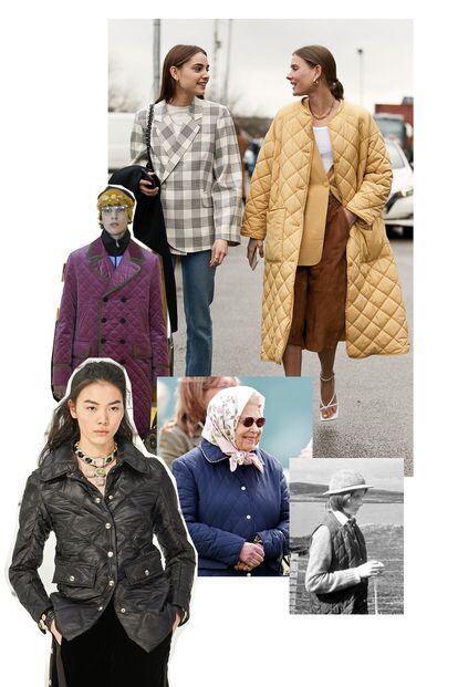 La chaqueta Husky, en el street style de Copenhague, en los desfiles de Gucci Resort 2018 y Chanel OI 2020-2021, en el armario de Isabel II y en las fotos antiguas de Lady Di.