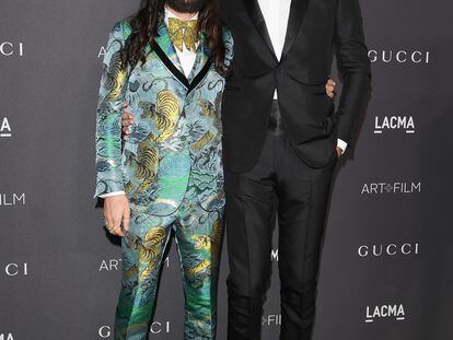 Marco Bizarri junto a Alessandro Michele en una gala en el LACMA en 2016.