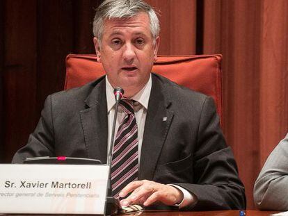 Xavier Martorell, en una comparecencia en el Parlament.