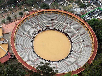 Vista de la plaza de toros de La Santamaría, en Bogotá.