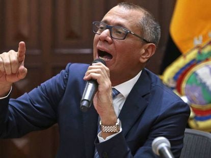 El vicepresidente de Ecuador, Jorge Glas, durante un acto. 