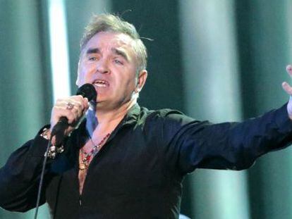 Morrissey durante el concierto del Premio Nobel de la Paz en Oslo, en 2013.